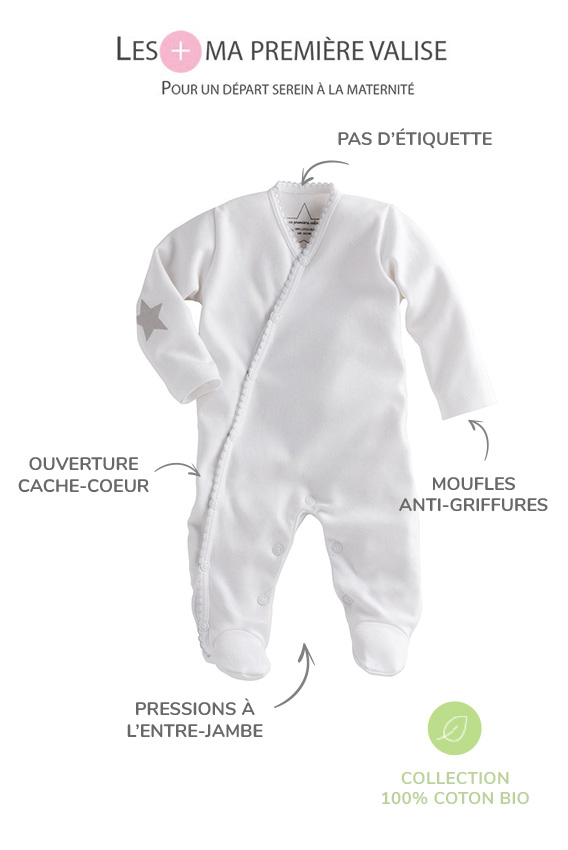 Pyjama bébé 100% coton bio